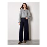Chenille Check Ruffle Collar Shirt