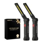 Coquimbo 2-Pack Work Light LED Torch, 360 Rotate, Magnetic Hook