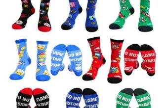 Cosiesnest 5 Pairs Gaming Socks Novelty Cotton