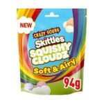 Crazy Sours Soft & Airy Skittles Squishy Cloudz, 94g