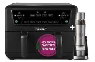 Cuisinart XXL10.4L Air Fryer with 2 X 5.2L Drawers and Free Salt/Pepper Mill