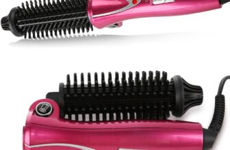 Curling Wands Brush, Professional Anti-Scald Hair Waver Instant Heat Up Multi Stylers Brush with Ceramic Glaze Hair Care for Long/Short Hair (UK Plug 220-240V)