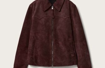 Dellcot Suede Jacket, Oxblood Red