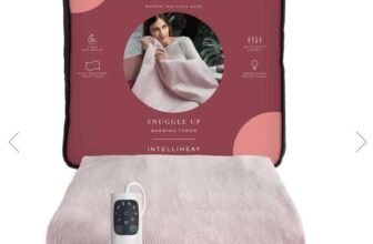 Dreamland Snuggle Up Warming Throw with Intelliheat technology – Pink