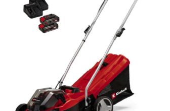 Einhell GE-CM 36/33 Li 36V Mower with Battery (x2) and Charger (x2) Power X-Change, 33cm Cutting Width – Sold/Shipped by Einhell Direct
