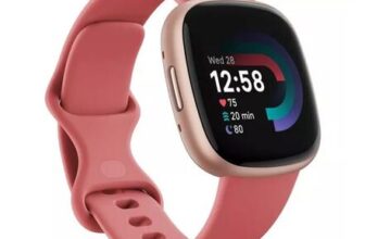 FITBIT Versa 4 Smart Watch – Pink Sand & Copper Rose
