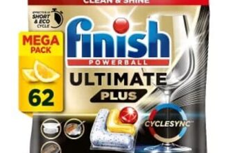 Finish Ultimate plus All in One Dishwasher Tablets Lemon – 62 Tabs