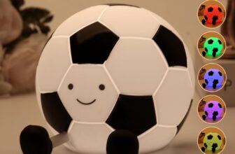 Football Silicone Night Light,Three-Level Dimming Touch-Control Bedside Lamp,Soft-Touch Design with Timer Function.Ideal for Home Decor,Birthday or Christmas Gifts,Suitable for Children