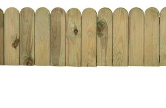 Forest Timber Dome Top Border Garden Edging 23 x 108cm – Free C&C