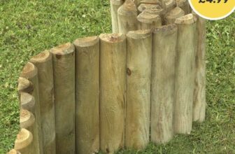 Forest Timber Garden Border Decorative Edging Roll 15 x 180cm – Free C&C