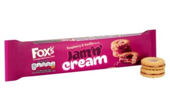 Foxs Favourites Raspberry & Vanilla Jam n Cream 150g
