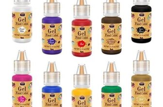 Gel Food Colour Set, 10 Colours, 10ml, 100ml Total