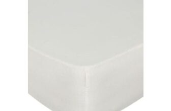 George Home White Plain Fitted Sheet – Double