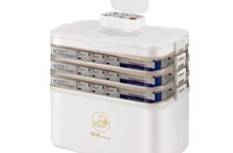 Giilayky 4-Layer Portable Medicine Storage Box with Handle