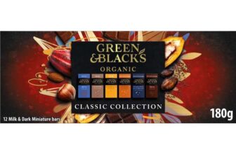 Green & Blacks Organic Tasting Collection, Box of 12 Assorted Miniature Chocolate Bars, Perfect for Gifting, 180 g (£5.31 S&S)