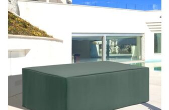Green OUTSUNNY 255x142cm Outdoor Furniture Cover, Water UV-Resistant