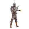 Hallmark The Mandalorian & Jet Pack Christmas Ornament, Star Wars Decoration, Space Themed Decoration, Hanging Ornament