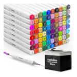 Halobios 80-Color Dual-Tip Alcohol Markers with Case