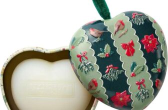 Heathcote & Ivory Scented Soap in Heart Shaped Tin 90g With Display Tray