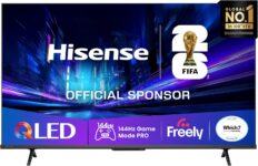 Hisense 50 50E78QTUK PRO 144Hz QLED Smart AI TV – Hi-View AI Engine, 144Hz Game Mode PRO, Dolby Atmos, Quantum Dot Colour with Freely, Disney , YouTube, Netflix