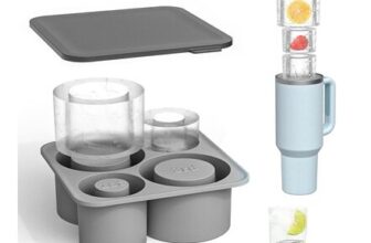 IETWATE 4-in-1 Silicone Ice Tray with Lid