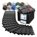 Interlocking Soft Foam Floor Mats, 18-Piece Gym Flooring Set