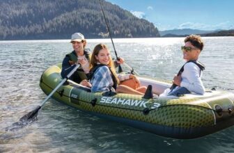 Intex Seahawk 3 Person Inflatable Boat Set At Checkout