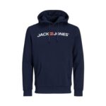JACK & JONES Mens Jjecorp Logo Sweat Hood Noos Hoodie