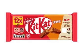 KitKat 2-Finger Orange Chocolate Biscuit Bar (12 X 20.7g)