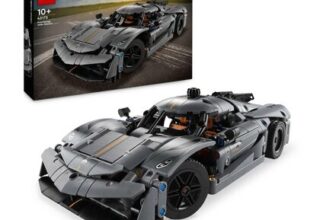 LEGO Technic 42173 Koenigsegg Jesko Absolut Grey Hypercar Set