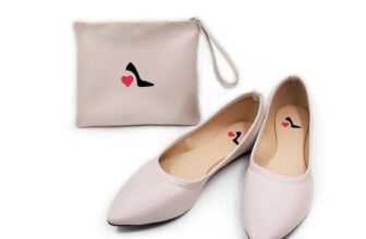 Ladies Roll up Shoes with Carry Bag