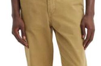 Levis Mens Authentic Straight Chinos – Khaki 33W/34L