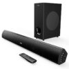 MAJORITY Teton Plus Soundbar with Wireless Subwoofer 2.1 Channel Sound Bar 180W, Bluetooth, HDMI ARC, Optical AUX