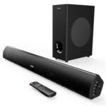 MAJORITY Teton Plus Soundbar with Wireless Subwoofer 2.1 Channel Sound Bar 180W, Bluetooth, HDMI ARC, Optical AUX