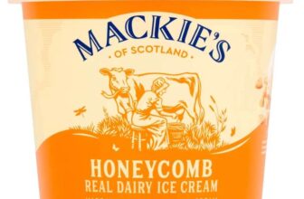Mackies of Scotland Honeycomb Real Dairy Ice Cream 1 Litre – In-store Killingbeck