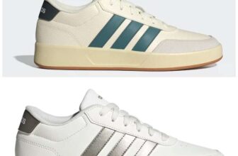 Mens Adidas Breaknet 3.0 white and green / Womens White Adidas Breaknet 3.0 womens trainers (Free C&C)