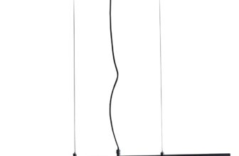 MiniSun Modern 3 Way Suspended Ceiling Light with Matt Black/Gold Metal Cone Shades Pendant Lights, Home Décor & Improvement Essential Mains Wired