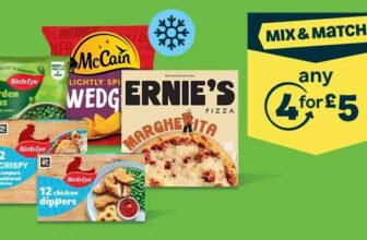 Mix & Match: Any 4 For £5 on Frozen Food