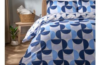 Moroccan Abstract Duvet Cover Set Navy
