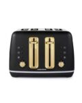 Morphy Richards Accents 4 Slice Toaster, Soft Gold Collection
