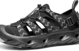 NORTIV 8 Water Men Cushion Non-Slip Closed Toe Arch Support Breathable Shoe