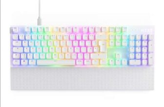 NZXT Function 2 Full Sized Wired Optical Switch Keyboard ( 8000Hz Polling Rate / NZXT SWIFT Optical Switches / White or Black )