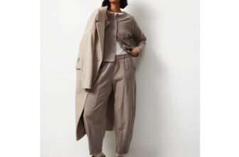 Neutral Soft Touch Barrel Leg Co-Ord Joggers L