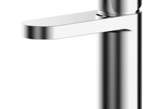 Nuie Chrome Mini Basin Mixer with Push Button Waste