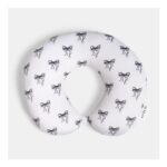 OHS Bow Print Neck Pillow Monochrome