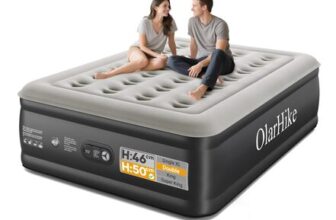 OlarHike Double Airbed with Built in Pump,