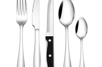 Onader 24-Piece Stainless Steel Cutlery Set with 6 Steak Knives