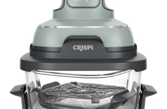 Outlet Ninja CRISPi 4-in-1 Glass Portable Air Fryer 2x 1.4L Containers