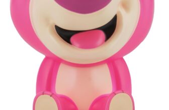 Paladone Toy Story Lotso Huggin Bear Icon Light, Officially Licensed Disney 3D Figurine LED Lamp Battery Powered Collectible for Kids and Adults, Bedrooms and Home, Movie Merchandise