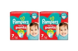 Pampers Baby-Dry Nappy Pants Size 7 25 Nappies X2 Bundle